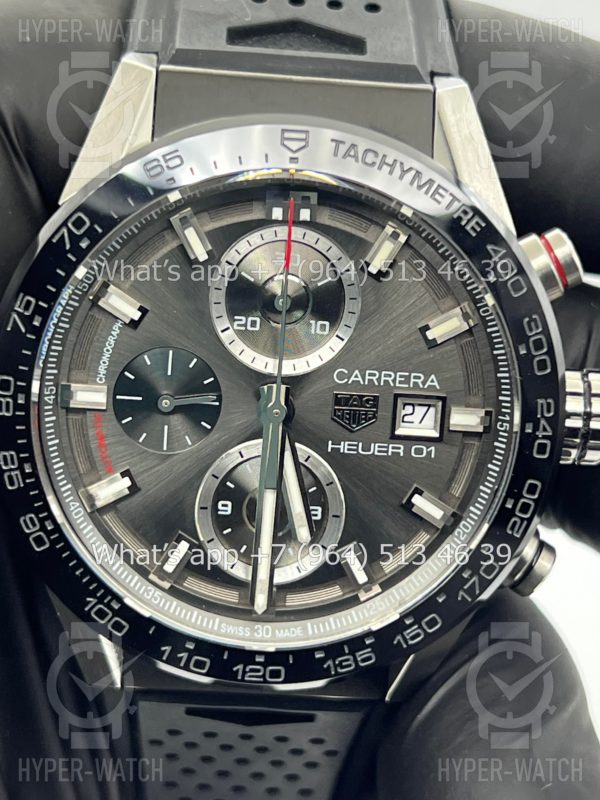 Фото 6 - TAG Heuer Carrera 43mm CAR201W.FT6095
