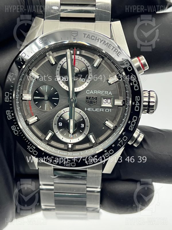 Фото 6 - TAG Heuer Carrera 43mm CAR201W.BA0714