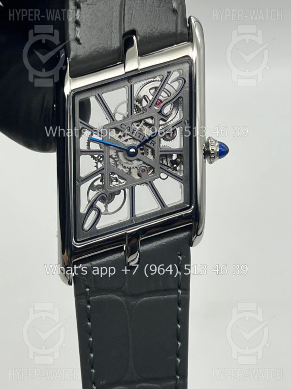 Фото 2 - Cartier Prive Tank Asymetrique Skeleton Steel