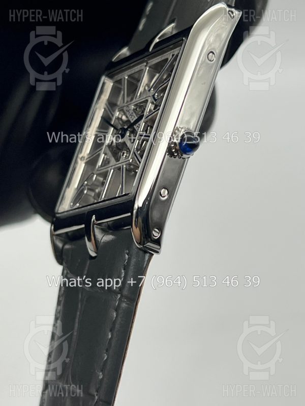 Фото 4 - Cartier Prive Tank Asymetrique Skeleton Steel