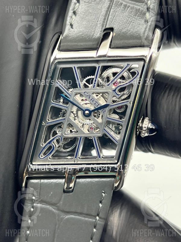 Фото 8 - Cartier Prive Tank Asymetrique Skeleton Steel