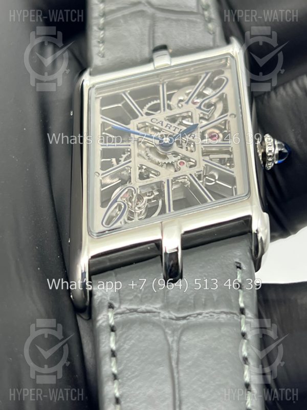 Фото 9 - Cartier Prive Tank Asymetrique Skeleton Steel