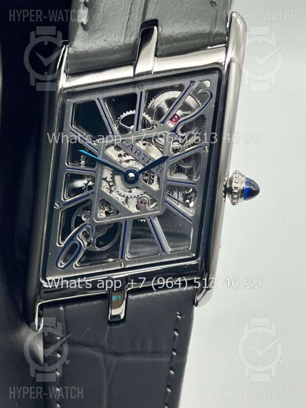 Фото 11 - Cartier Prive Tank Asymetrique Skeleton Steel