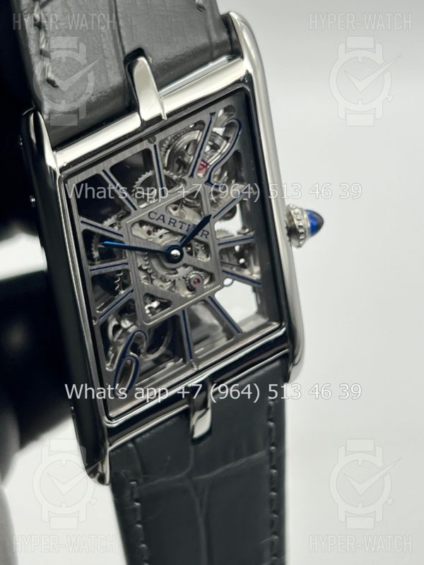 Фото 12 - Cartier Prive Tank Asymetrique Skeleton Steel