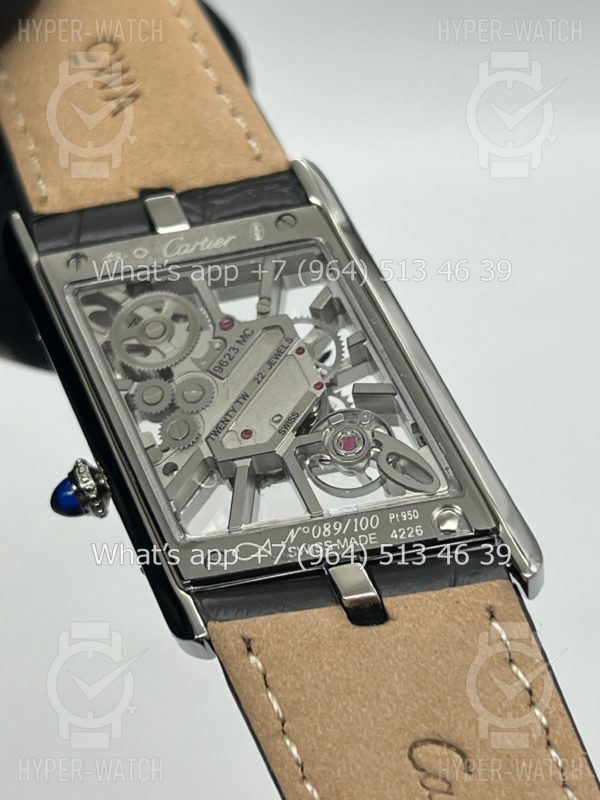 Фото 18 - Cartier Prive Tank Asymetrique Skeleton Steel