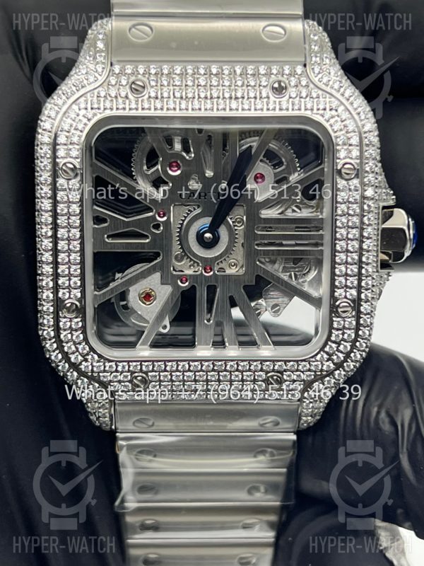 Фото 2 - Cartier Santos de Cartier Skeleton 40mm Diamond