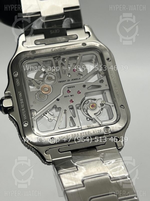 Фото 18 - Cartier Santos de Cartier Skeleton 40mm Diamond