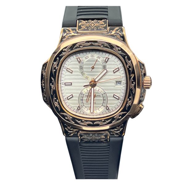 Товар Patek Philippe Nautilus 44mm Engraved Art 6756 Фото 1 - Patek Philippe Nautilus 44mm Engraved Art 6756