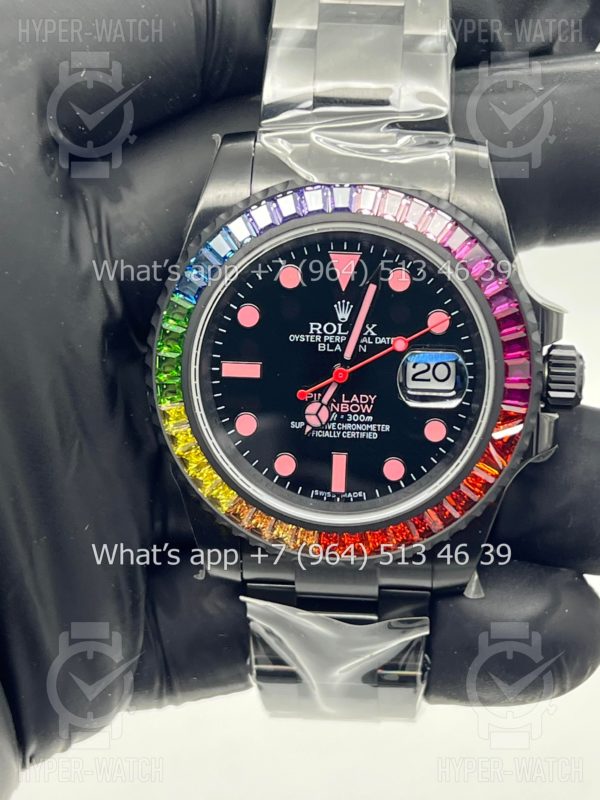 Фото 4 - Rolex Submariner 40mm Blaken Pink Lady 126610