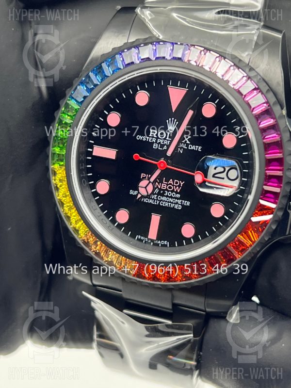 Фото 9 - Rolex Submariner 40mm Blaken Pink Lady 126610