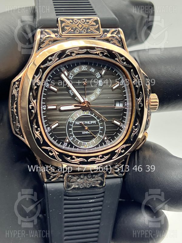 Товар Patek Philippe Nautilus 44mm Engraved Art 6755 Фото 2 - Patek Philippe Nautilus 44mm Engraved Art 6755