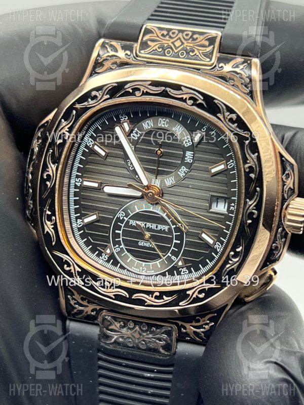 Товар Patek Philippe Nautilus 44mm Engraved Art 6755 Фото 4 - Patek Philippe Nautilus 44mm Engraved Art 6755