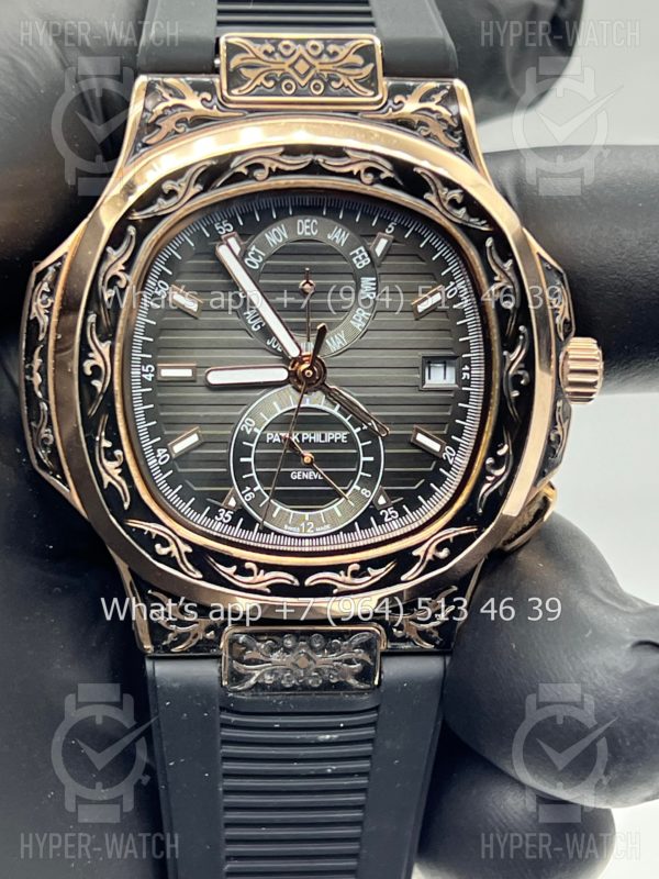 Товар Patek Philippe Nautilus 44mm Engraved Art 6755 Фото 5 - Patek Philippe Nautilus 44mm Engraved Art 6755
