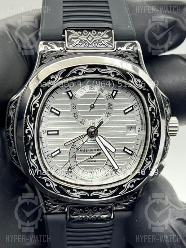 Товар Patek Philippe Nautilus 44mm Engraved Art 6551 Фото 4 - Patek Philippe Nautilus 44mm Engraved Art 6551
