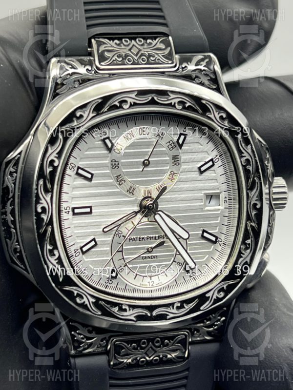 Товар Patek Philippe Nautilus 44mm Engraved Art 6551 Фото 5 - Patek Philippe Nautilus 44mm Engraved Art 6551