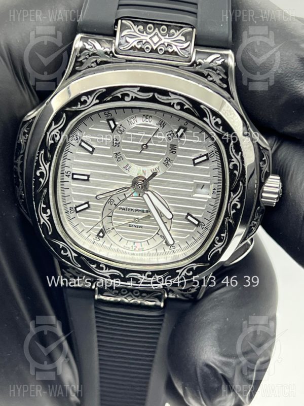 Товар Patek Philippe Nautilus 44mm Engraved Art 6551 Фото 10 - Patek Philippe Nautilus 44mm Engraved Art 6551