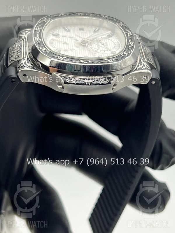 Товар Patek Philippe Nautilus 44mm Engraved Art 6551 Фото 15 - Patek Philippe Nautilus 44mm Engraved Art 6551