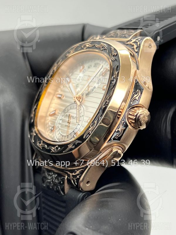 Товар Patek Philippe Nautilus 44mm Engraved Art 6756 Фото 6 - Patek Philippe Nautilus 44mm Engraved Art 6756