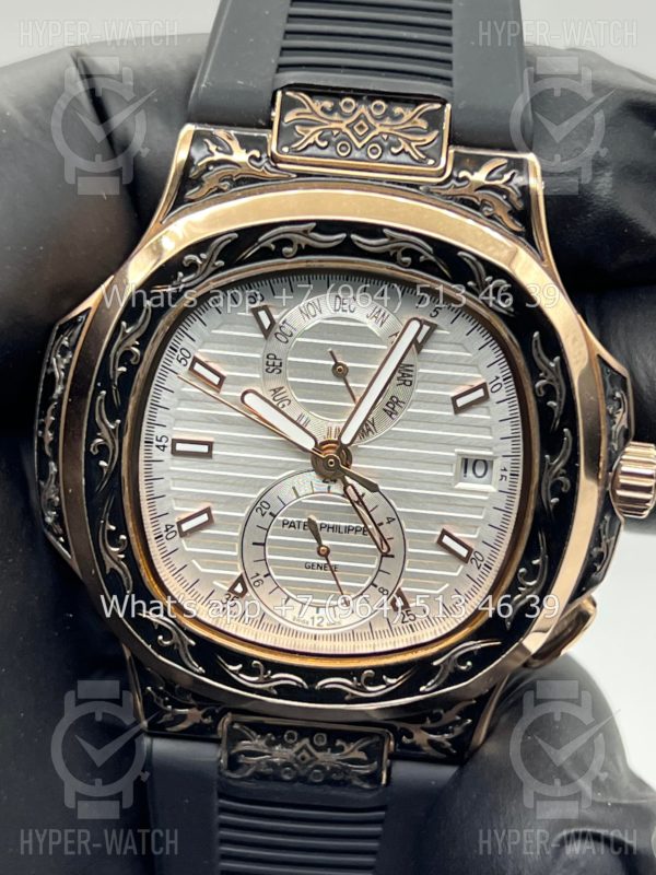 Товар Patek Philippe Nautilus 44mm Engraved Art 6756 Фото 8 - Patek Philippe Nautilus 44mm Engraved Art 6756