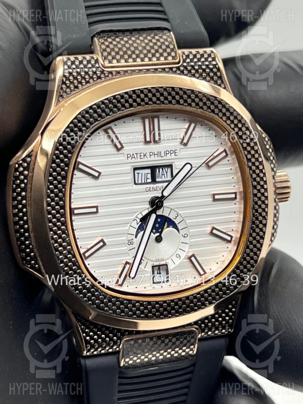 Фото 5 - Patek Philippe Nautilus 40mm Engraved Art 6754