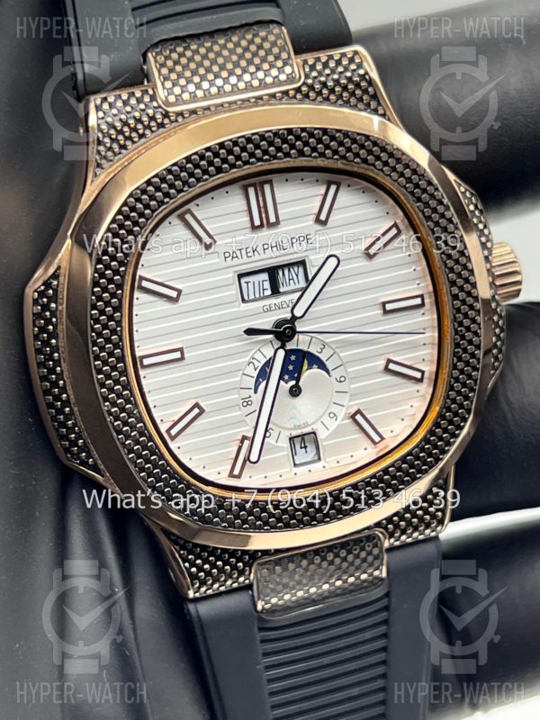 Фото 10 - Patek Philippe Nautilus 40mm Engraved Art 6754