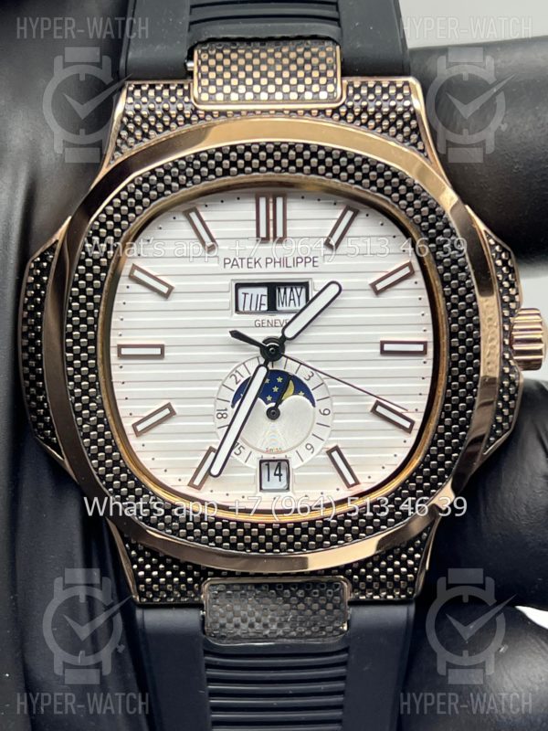 Фото 11 - Patek Philippe Nautilus 40mm Engraved Art 6754