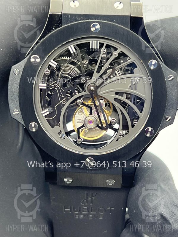 Товар Hublot Big Bang Tourbillion Skeleton Black 44mm Фото 2 - Hublot Big Bang Tourbillion Skeleton Black 44mm