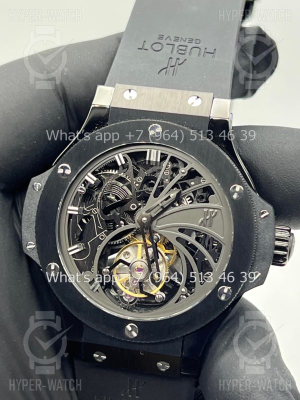 Товар Hublot Big Bang Tourbillion Skeleton Black 44mm Фото 9 - Hublot Big Bang Tourbillion Skeleton Black 44mm