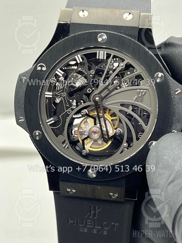 Товар Hublot Big Bang Tourbillion Skeleton Black 44mm Фото 10 - Hublot Big Bang Tourbillion Skeleton Black 44mm