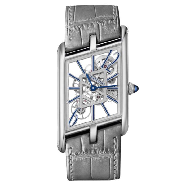 Фото 1 - Cartier Prive Tank Asymetrique Skeleton Steel