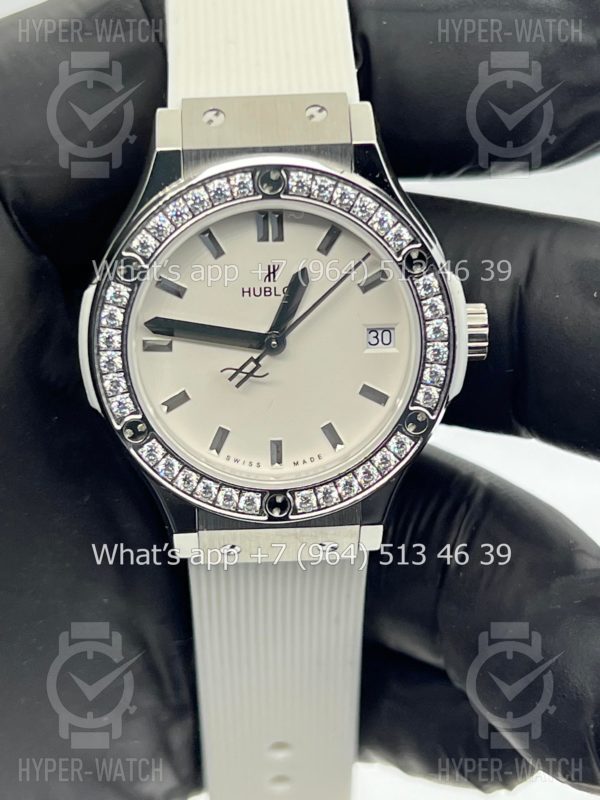 Товар Hublot Classic Fusion 33mm 581.NE.2010.LR.1204 Diamond Фото 2 - Hublot Classic Fusion 33mm 581.NE.2010.LR.1204 Diamond