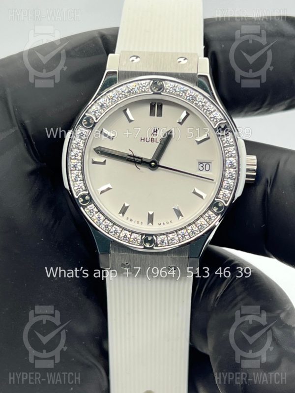 Товар Hublot Classic Fusion 33mm 581.NE.2010.LR.1204 Diamond Фото 6 - Hublot Classic Fusion 33mm 581.NE.2010.LR.1204 Diamond