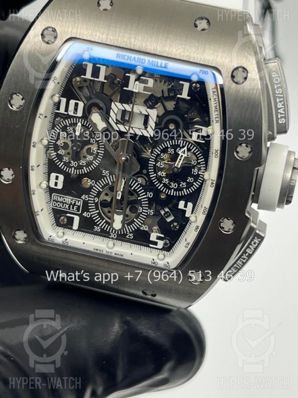 Фото 9 - Richard Mille RM 011-FM Steel White Chronograph