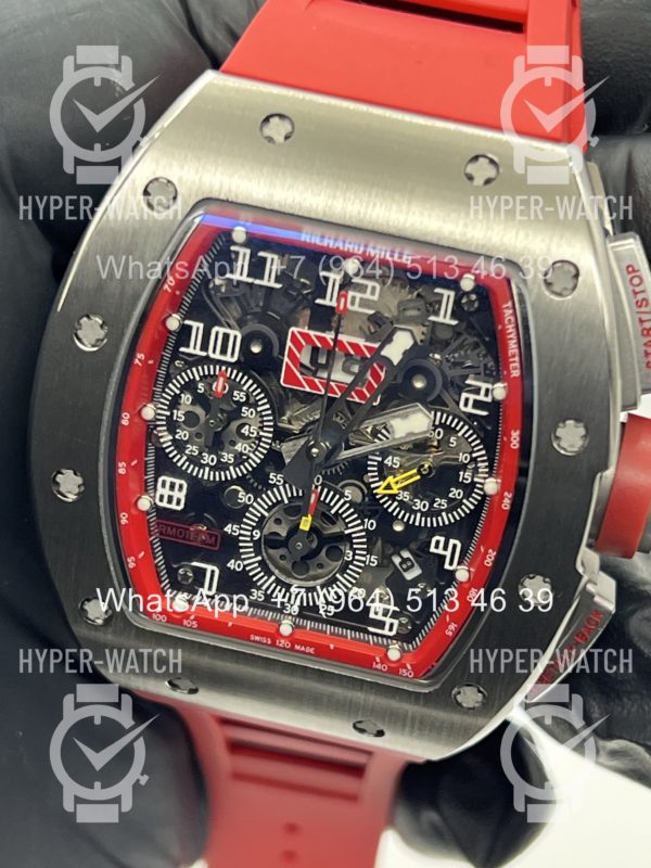 Товар Richard Mille RM 011-FM Steel Red Chronograph Фото 2 - Richard Mille RM 011-FM Steel Red Chronograph