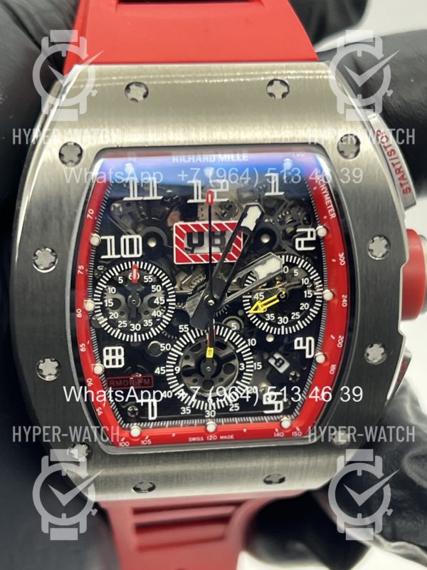 Товар Richard Mille RM 011-FM Steel Red Chronograph Фото 3 - Richard Mille RM 011-FM Steel Red Chronograph