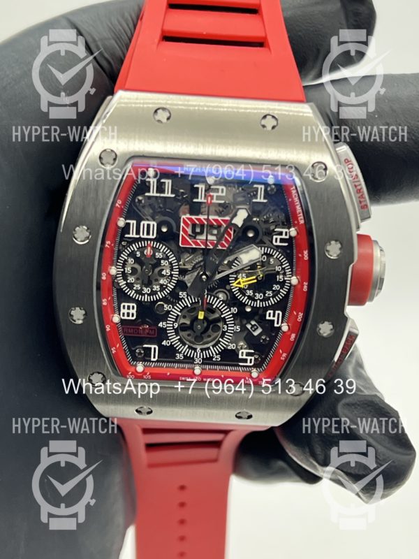 Товар Richard Mille RM 011-FM Steel Red Chronograph Фото 4 - Richard Mille RM 011-FM Steel Red Chronograph