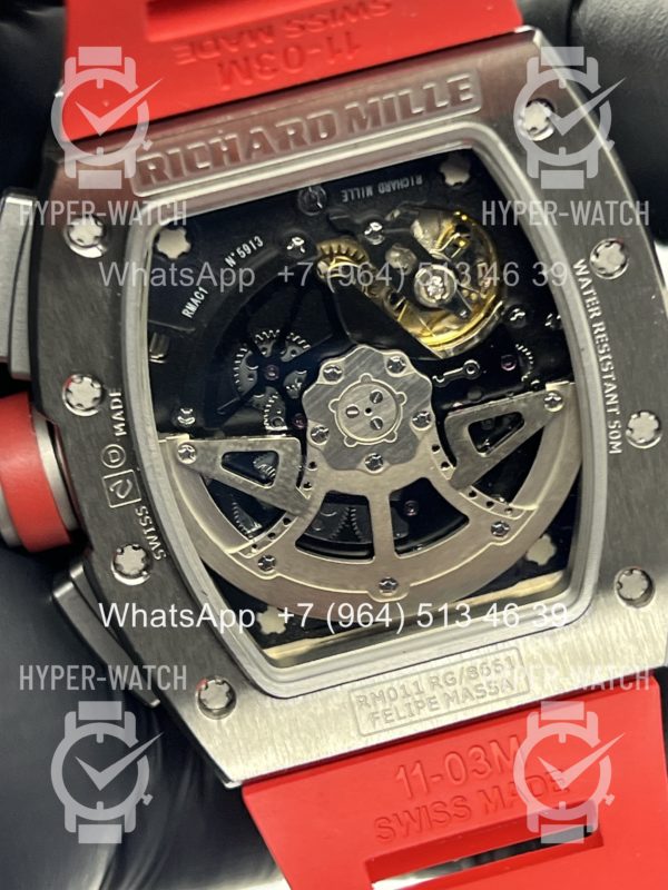 Товар Richard Mille RM 011-FM Steel Red Chronograph Фото 13 - Richard Mille RM 011-FM Steel Red Chronograph