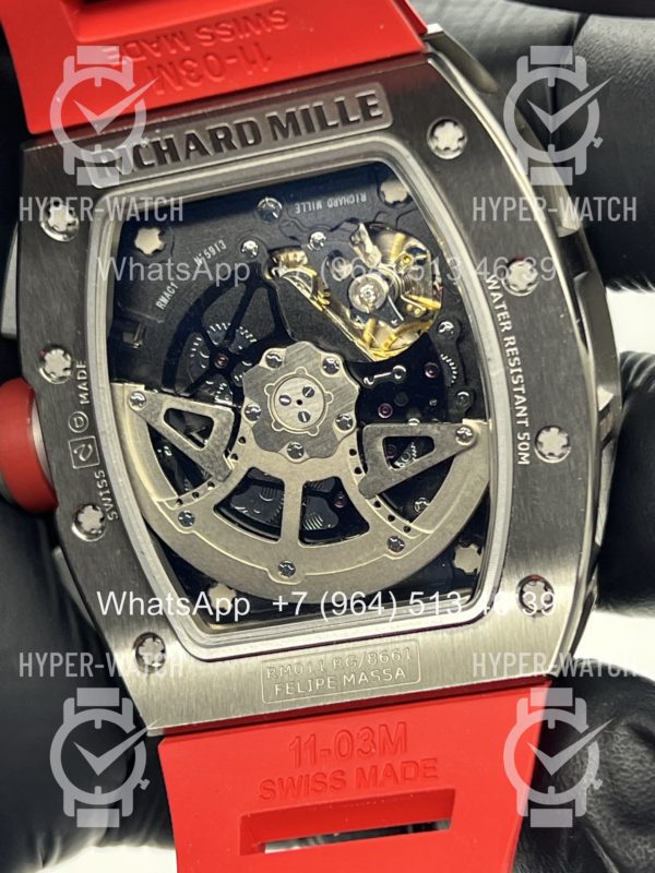 Товар Richard Mille RM 011-FM Steel Red Chronograph Фото 14 - Richard Mille RM 011-FM Steel Red Chronograph