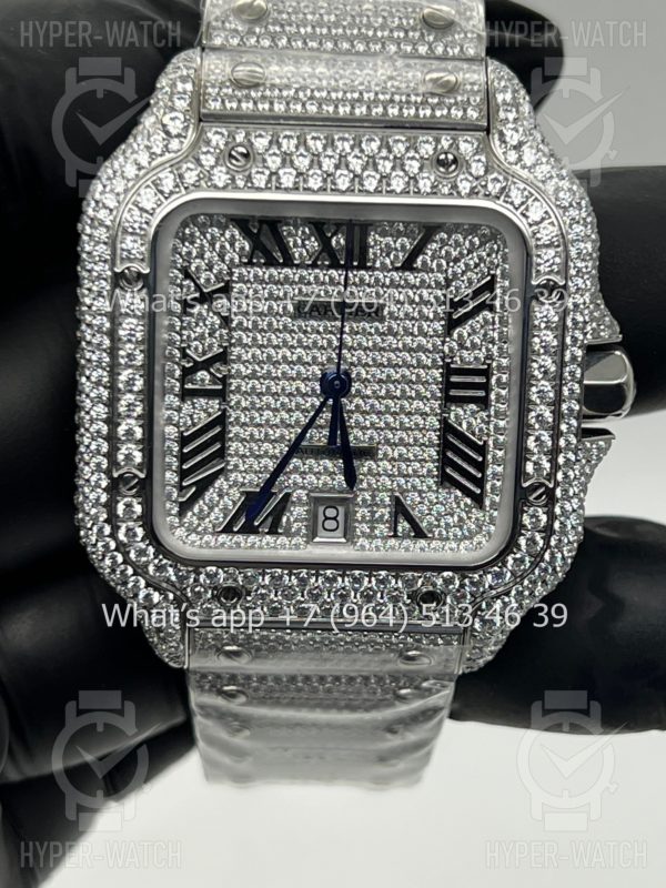 Товар Cartier Santos de Cartier 40mm Diamond Steel Art 7619 Фото 2 - Cartier Santos de Cartier 40mm Diamond Steel Art 7619
