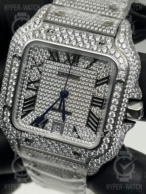 Товар Cartier Santos de Cartier 40mm Diamond Steel Art 7619 Фото 4 - Cartier Santos de Cartier 40mm Diamond Steel Art 7619