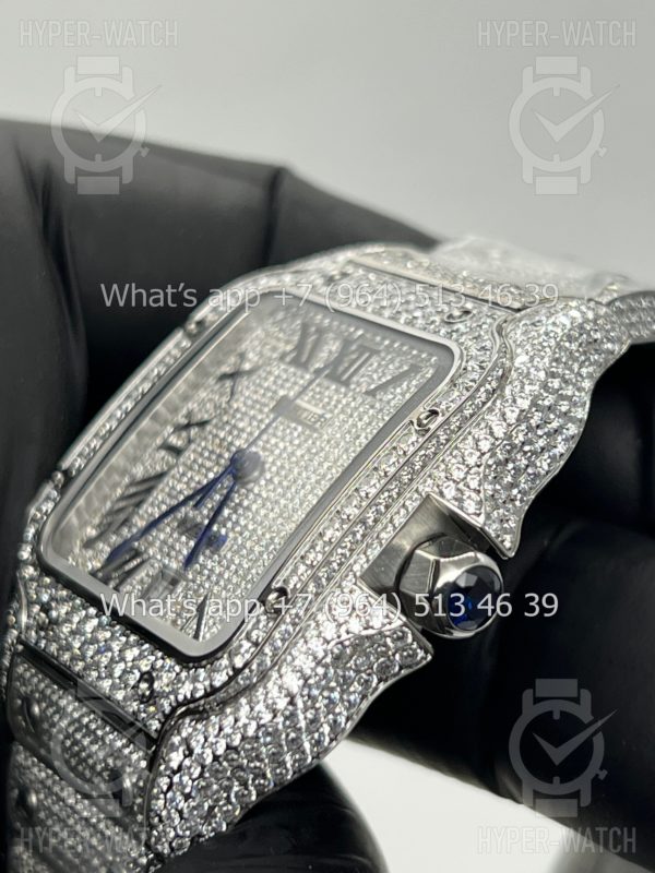 Товар Cartier Santos de Cartier 40mm Diamond Steel Art 7619 Фото 5 - Cartier Santos de Cartier 40mm Diamond Steel Art 7619