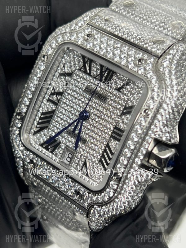 Товар Cartier Santos de Cartier 40mm Diamond Steel Art 7619 Фото 6 - Cartier Santos de Cartier 40mm Diamond Steel Art 7619