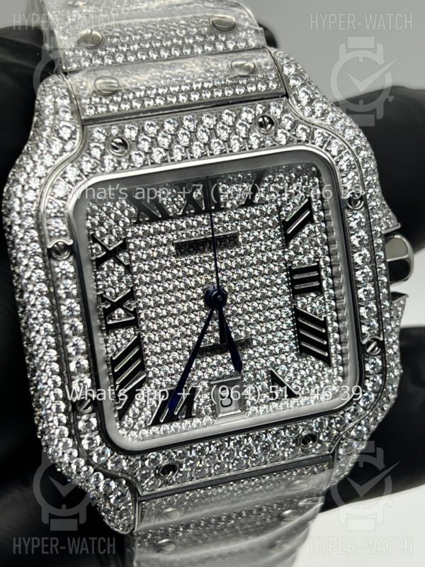 Товар Cartier Santos de Cartier 40mm Diamond Steel Art 7619 Фото 7 - Cartier Santos de Cartier 40mm Diamond Steel Art 7619