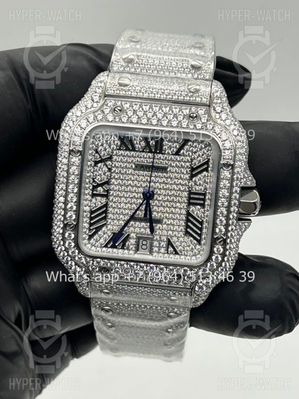 Товар Cartier Santos de Cartier 40mm Diamond Steel Art 7619 Фото 8 - Cartier Santos de Cartier 40mm Diamond Steel Art 7619
