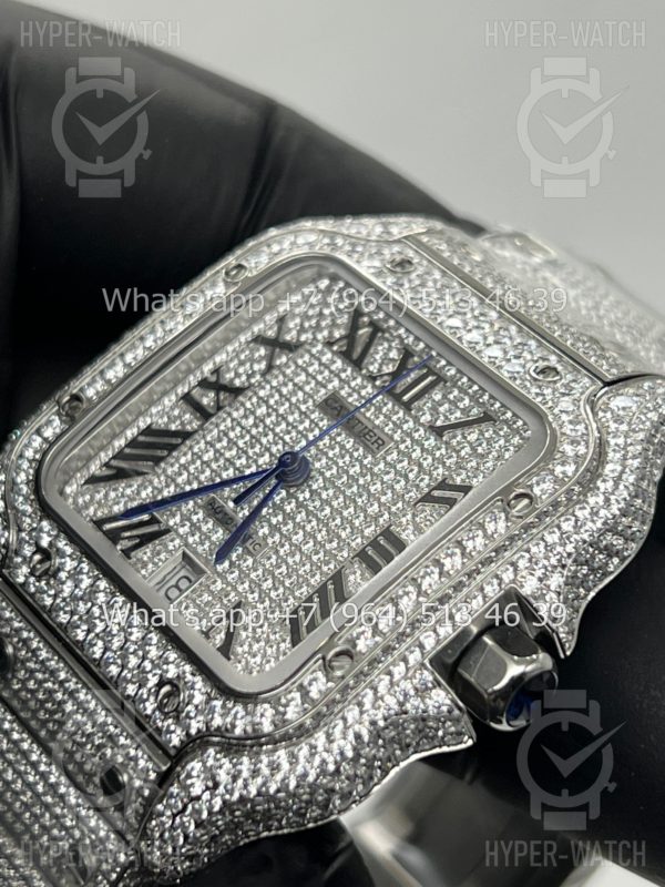 Товар Cartier Santos de Cartier 40mm Diamond Steel Art 7619 Фото 11 - Cartier Santos de Cartier 40mm Diamond Steel Art 7619