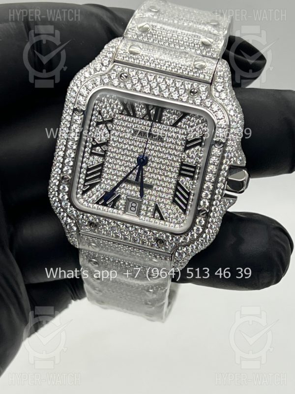 Товар Cartier Santos de Cartier 40mm Diamond Steel Art 7619 Фото 12 - Cartier Santos de Cartier 40mm Diamond Steel Art 7619