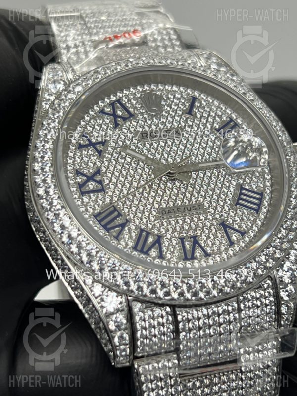Товар Rolex Datejust 41mm 126334 Full Pave Steel Фото 5 - Rolex Datejust 41mm 126334 Full Pave Steel