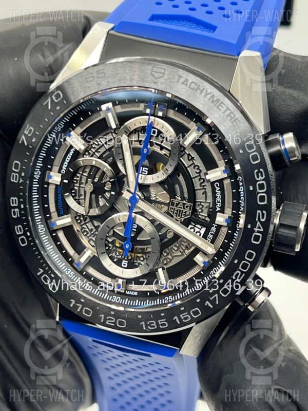 Товар TAG Heuer Carrera 45mm CAR2A1T.FT6052 Blue Фото 3 - TAG Heuer Carrera 45mm CAR2A1T.FT6052 Blue