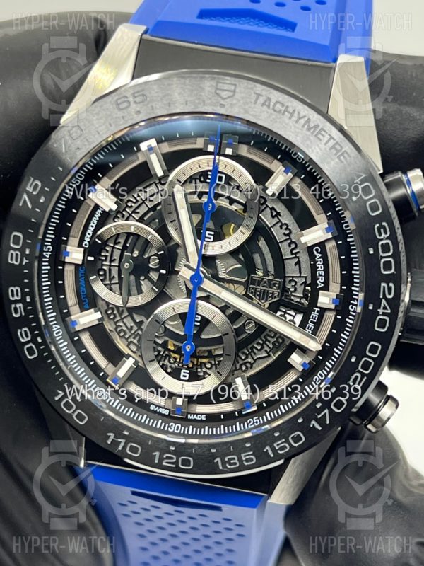 Товар TAG Heuer Carrera 45mm CAR2A1T.FT6052 Blue Фото 4 - TAG Heuer Carrera 45mm CAR2A1T.FT6052 Blue