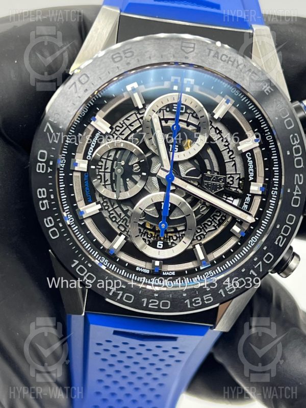 Товар TAG Heuer Carrera 45mm CAR2A1T.FT6052 Blue Фото 7 - TAG Heuer Carrera 45mm CAR2A1T.FT6052 Blue